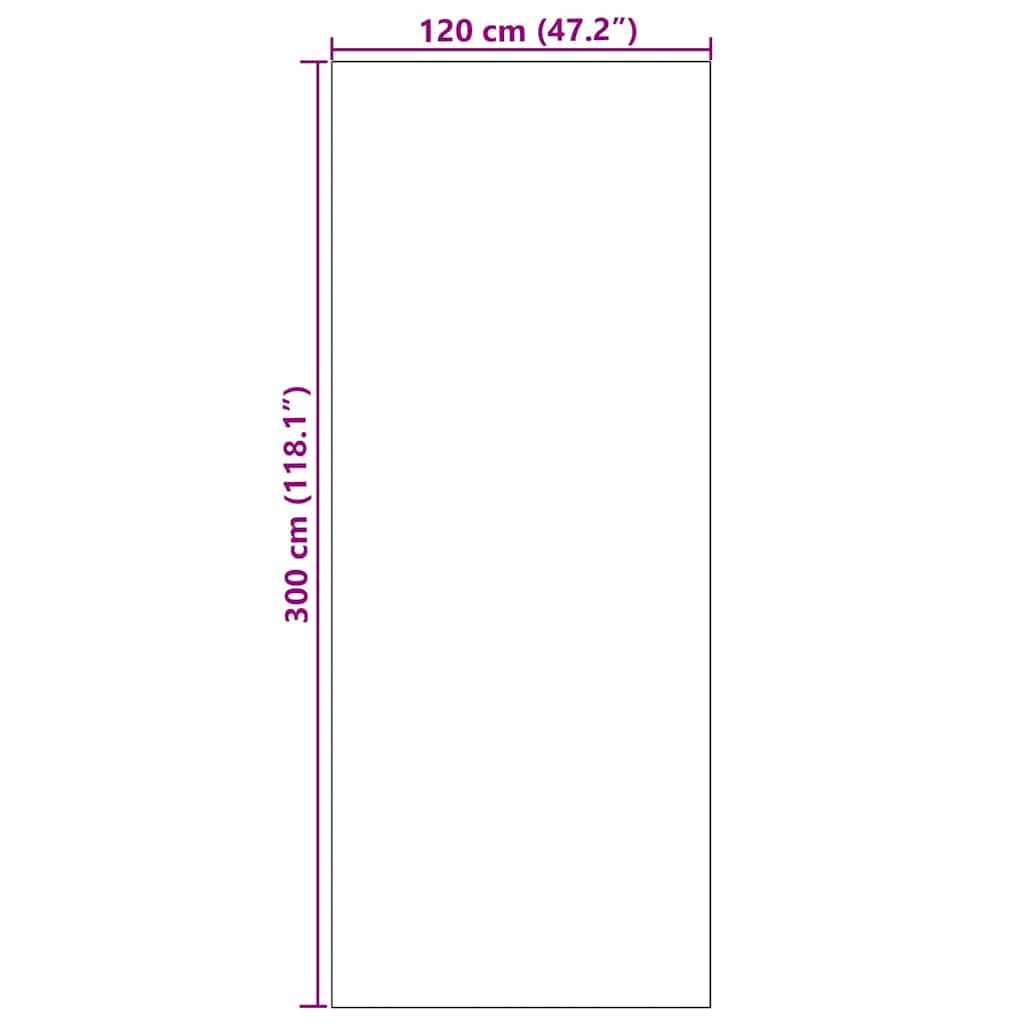 vidaXL Χαλάκι Εξώπορτας Μπεζ και Μαύρο 120 x 300 cm 100% Πολυαμίδιο