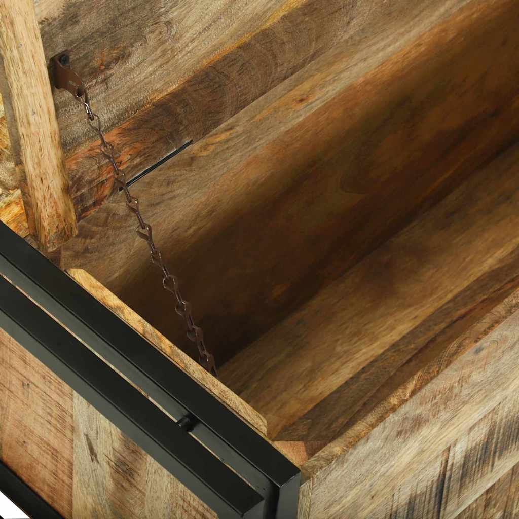 vidaXL Τραπεζάκι σαλονιού Καφέ Μασίφ ακατέργαστο ξύλο μάνγκο