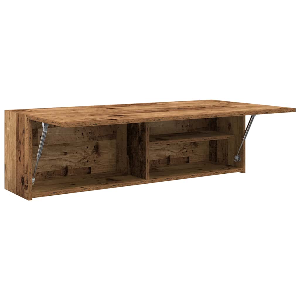 vidaXL Ντουλάπι τοίχου μπάνιου Παλιό ξύλο 100x25x30 cm