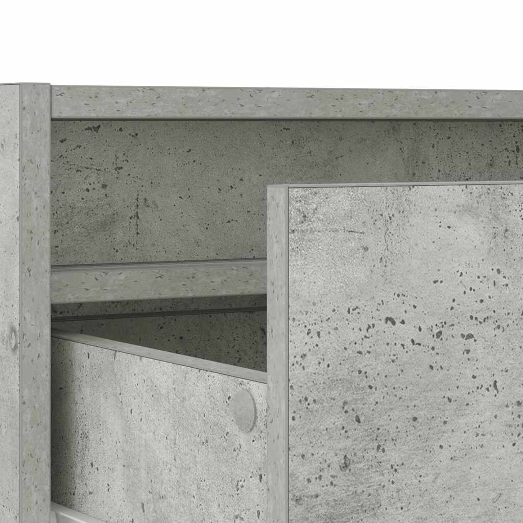 vidaXL Έπιπλο Τηλεόρασης με LED Γκρι Σκυροδέματος 75x35,5x25 εκ.