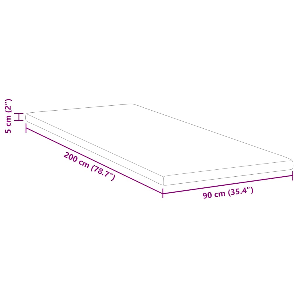 vidaXL Στρώματα Λευκό 90 x 200 cm PU Αφρός
