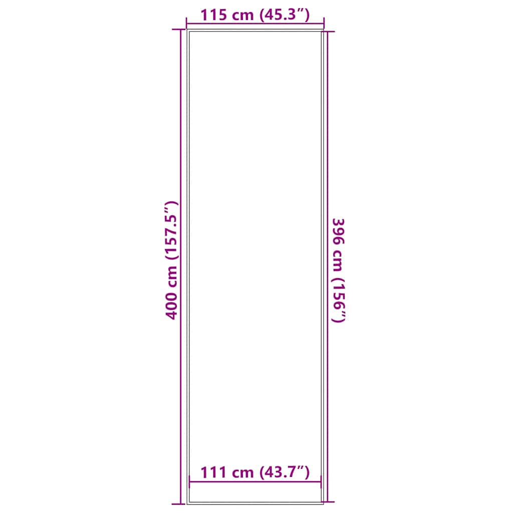 vidaXL Πατάκι Εισόδου Μπλε 115 x 400 εκ.