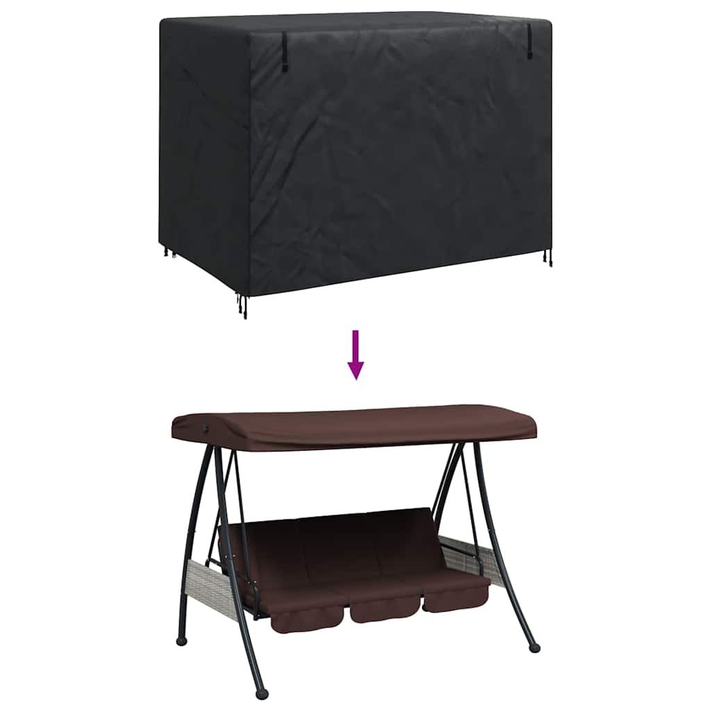 vidaXL Κάλυμμα για κούνια εξωτερικού χώρου 220 x 125 x 170 cm