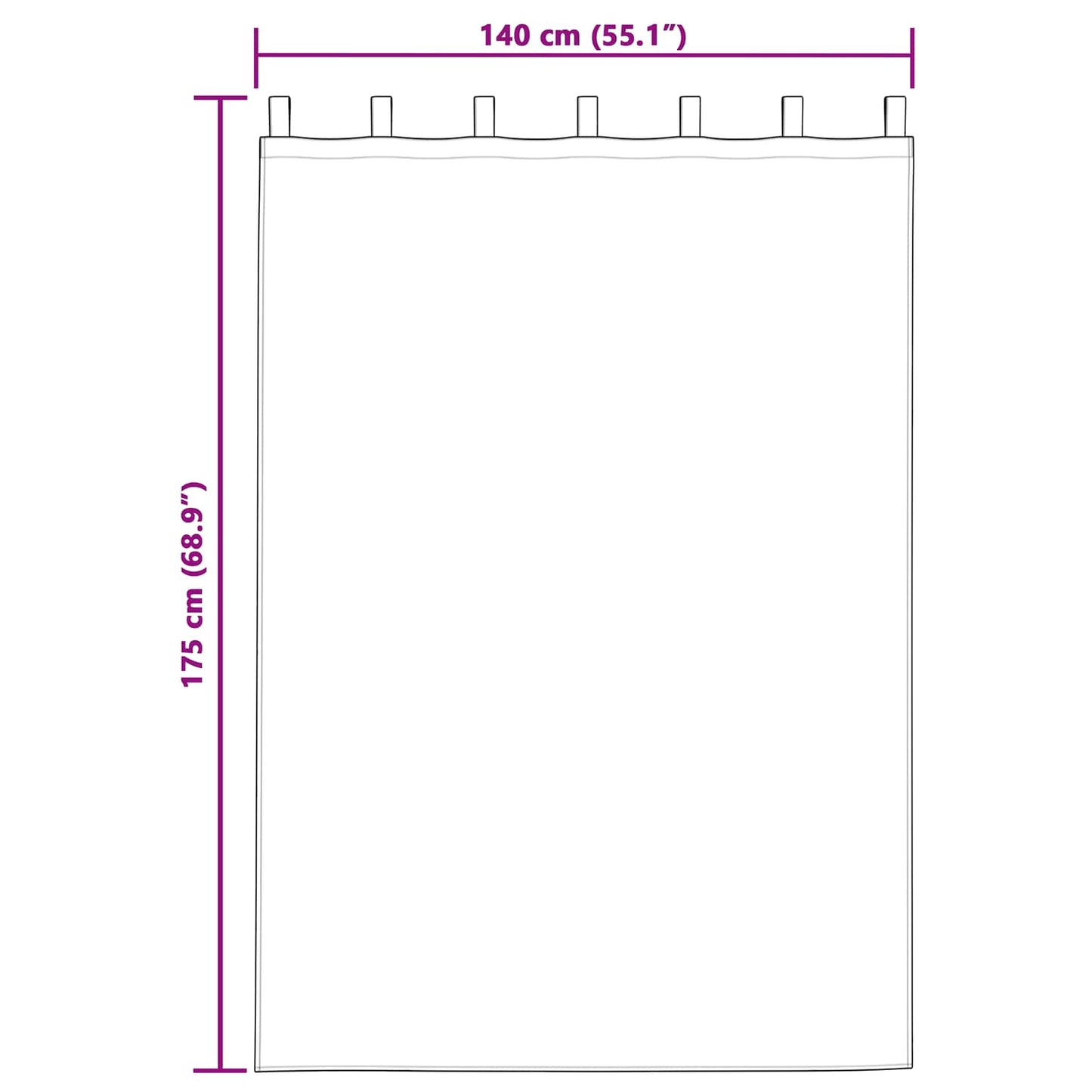 vidaXL Κουρτίνες συσκότισης 2 τμχ. Κόκκινο 140 x 175 cm Βελούδο