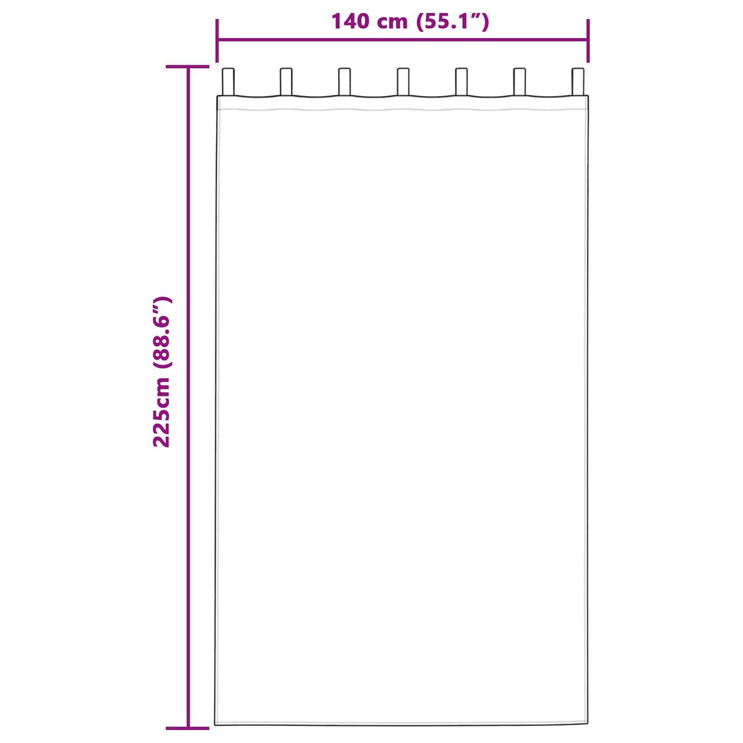 vidaXL Κουρτίνες συσκότισης 2 τμχ. Κόκκινο 140 x 225 cm Βελούδο