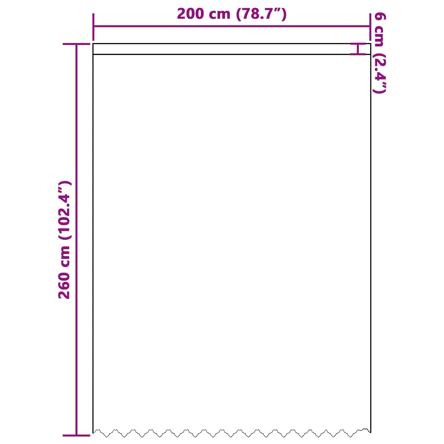 vidaXL Κουρτίνα Δαντέλας με κουρτίνες Λευκό 245 x 200 cm Πολυεστέρας