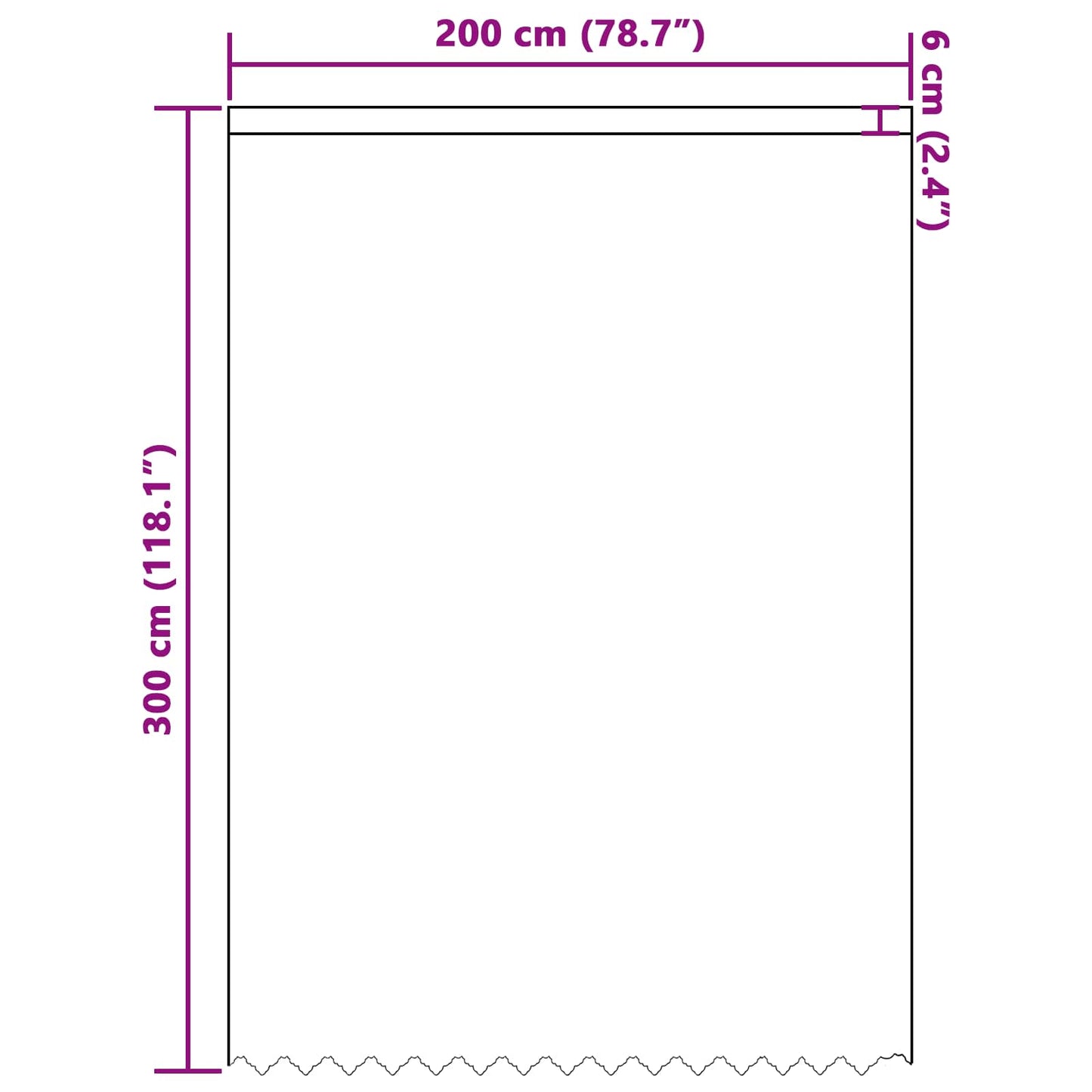vidaXL Κουρτίνα Δαντέλας με κουρτίνες Λευκό 300 x 200 cm Πολυεστέρας