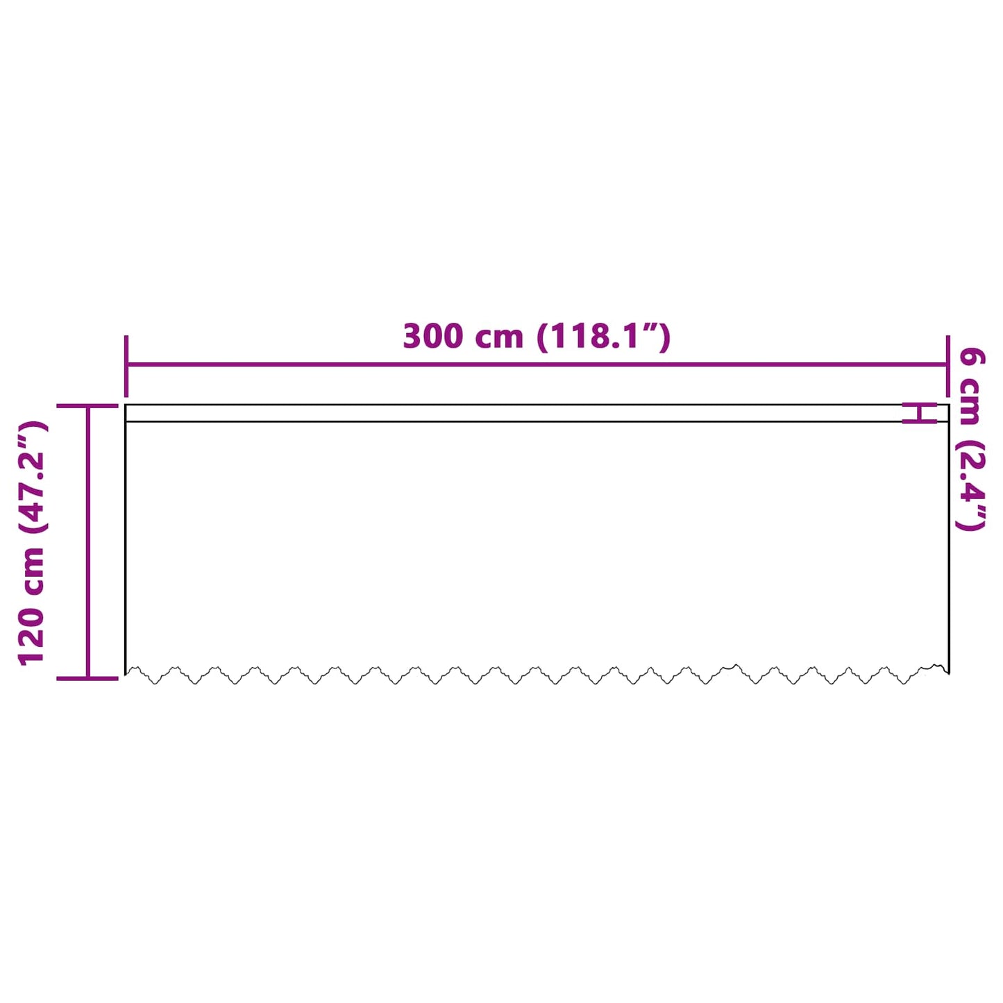 vidaXL Κουρτίνα Δαντέλας με κουρτίνες Λευκό 120 x 300 cm Πολυεστέρας