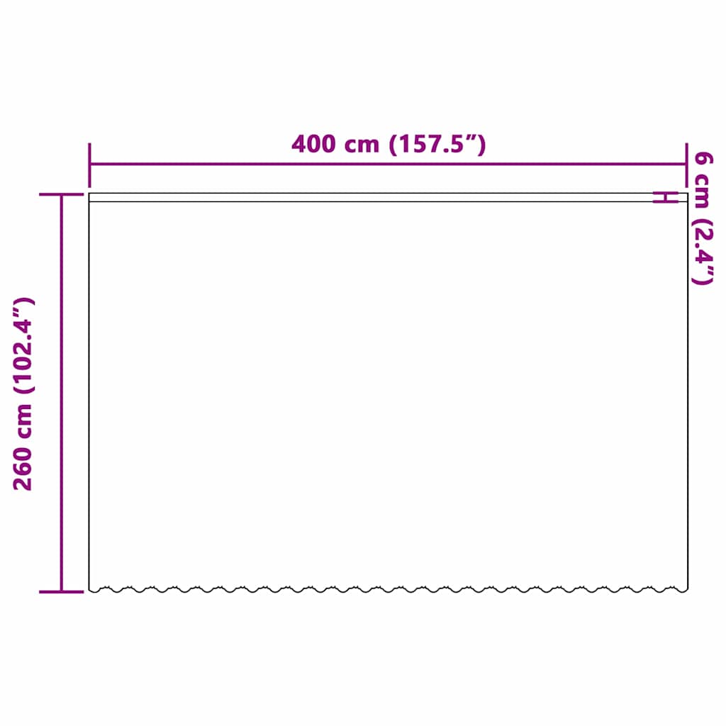 vidaXL Κουρτίνες με κουρτίνες Floral Λευκό 400 x 260 εκ. Πολυεστέρας