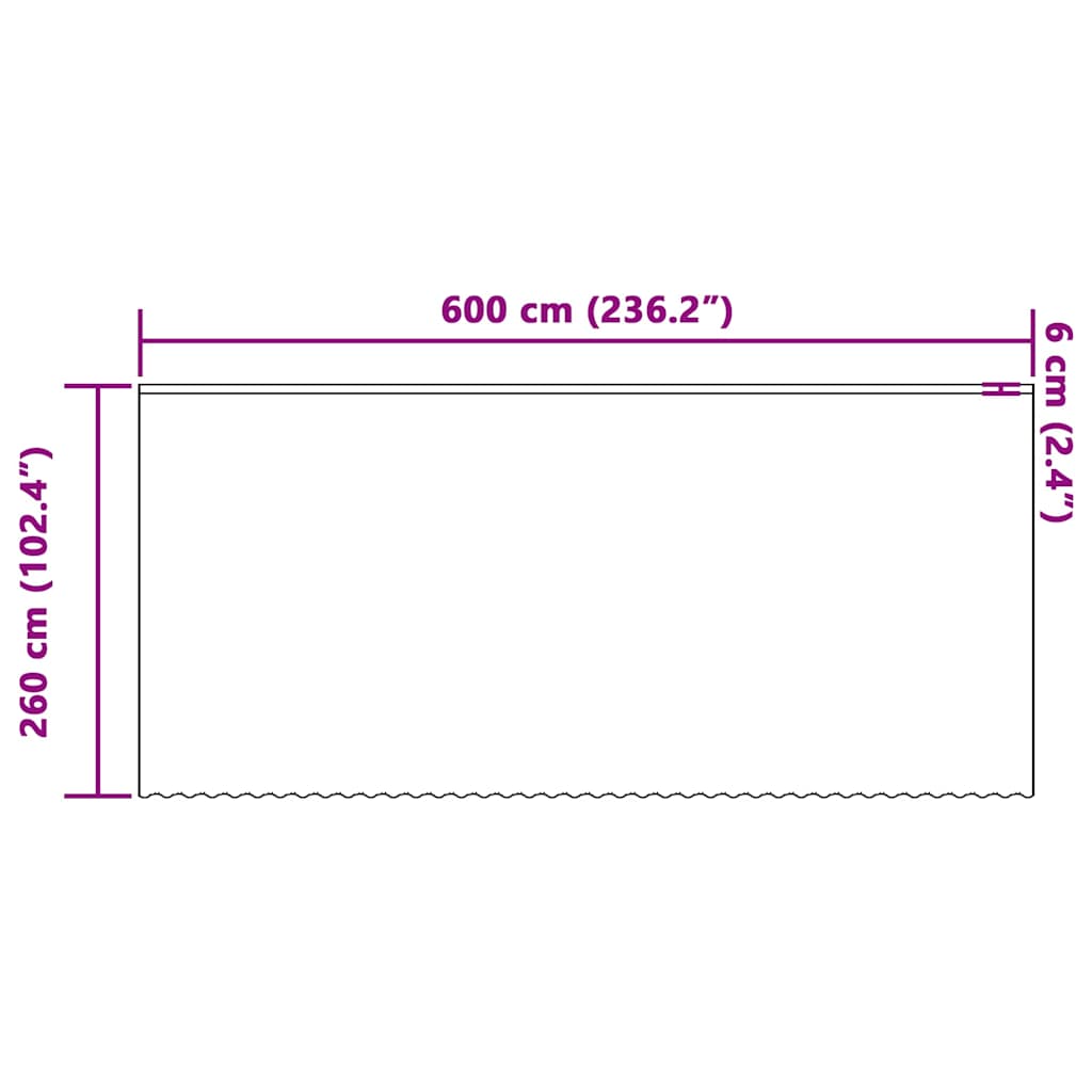 vidaXL Κουρτίνες με κουρτίνες Floral Λευκό 600 x 260 εκ. Πολυεστέρας