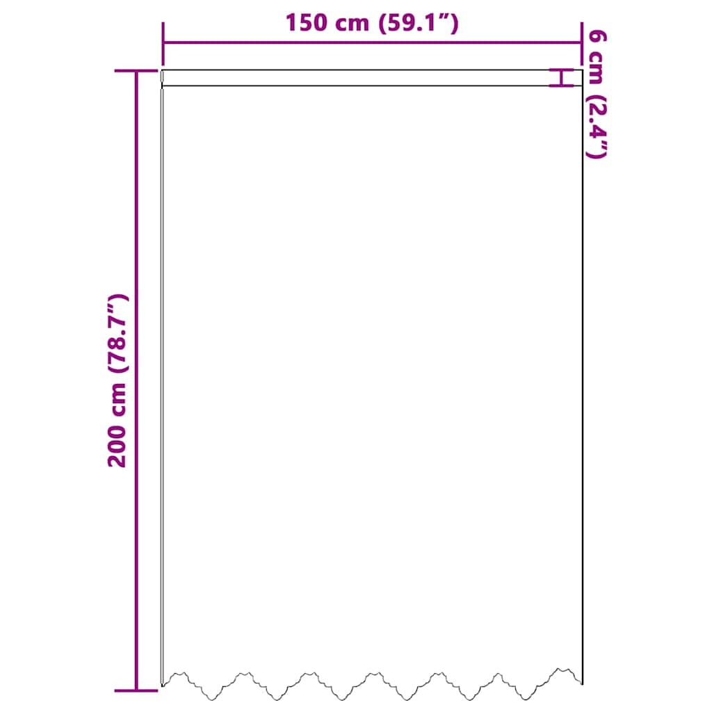 vidaXL Κουρτίνες με κουρτίνες Λευκό 150 x 200 cm Πολυεστέρας