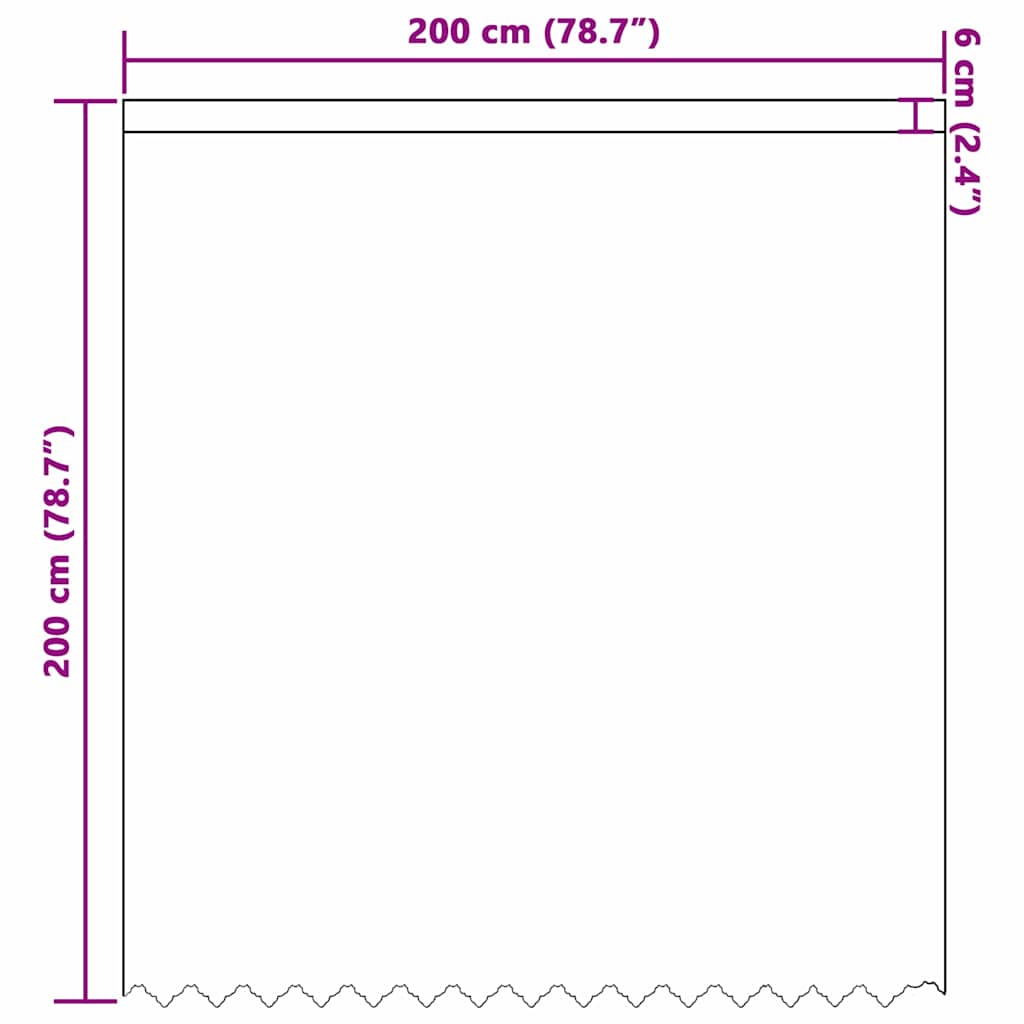 vidaXL Κουρτίνες με κουρτίνες Floral Λευκό 200 x 200 cm Πολυεστέρας
