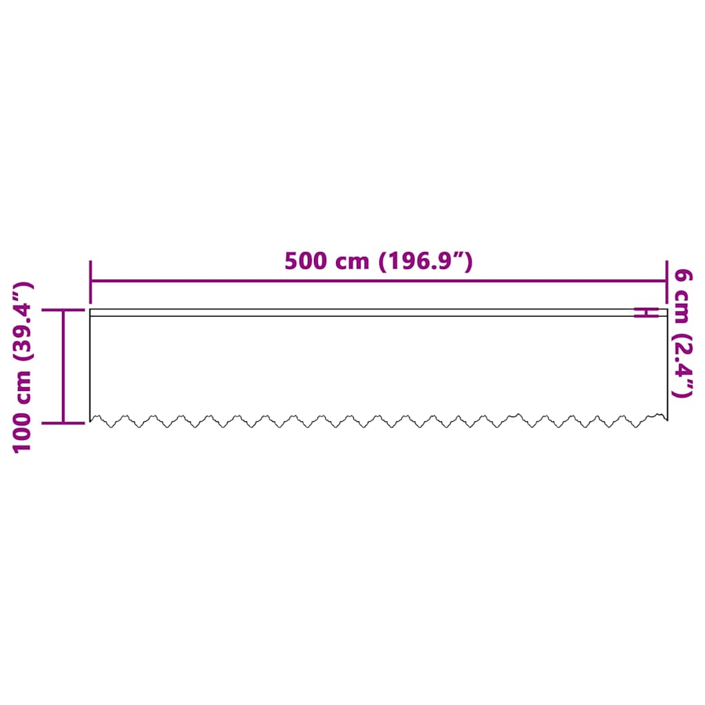 vidaXL Κουρτίνες με κουρτίνες Λευκό 500x100cm Πολυεστέρας