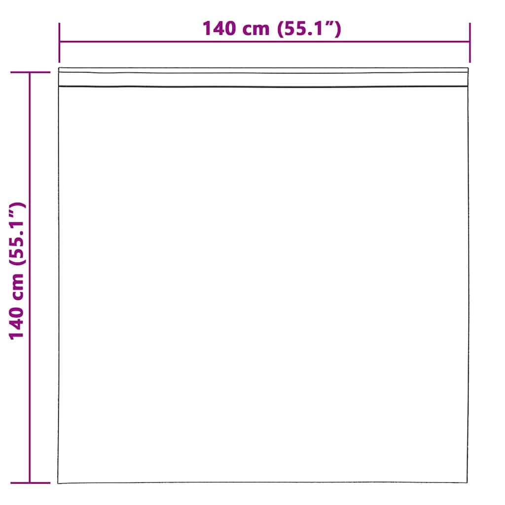vidaXL Κουρτίνα βυσσινί 2 τμχ. Ανοιχτό γκρι 140 x 140 cm Πολυεστέρας