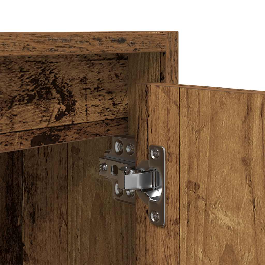 vidaXL Κομοδίνο Επιτοίχιο Όψη Παλαιού Ξύλου 38x34x40 εκ.