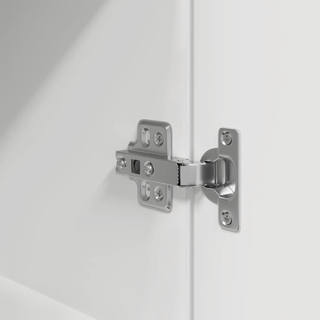 vidaXL Κομοδίνο λευκό 39x35x65 cm Κατασκευασμένο ξύλο