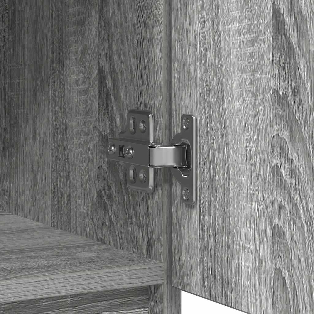 vidaXL Συρταριέρα με Συρτάρια Γκρι Sonoma 71x35x84 εκ. από Επεξ. Ξύλο