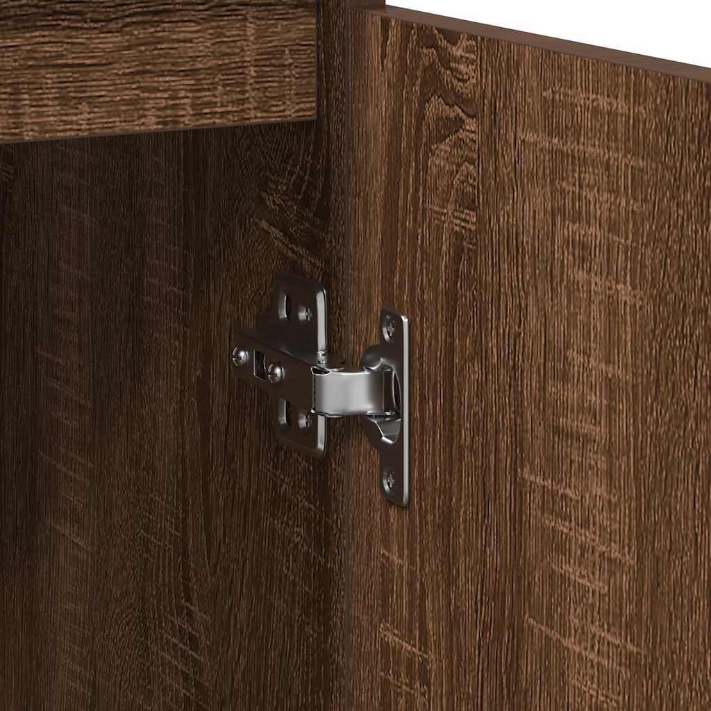 vidaXL Συρταριέρα με Συρτάρια καφέ δρυς 71x35x84 εκ. Επεξ. Ξύλο