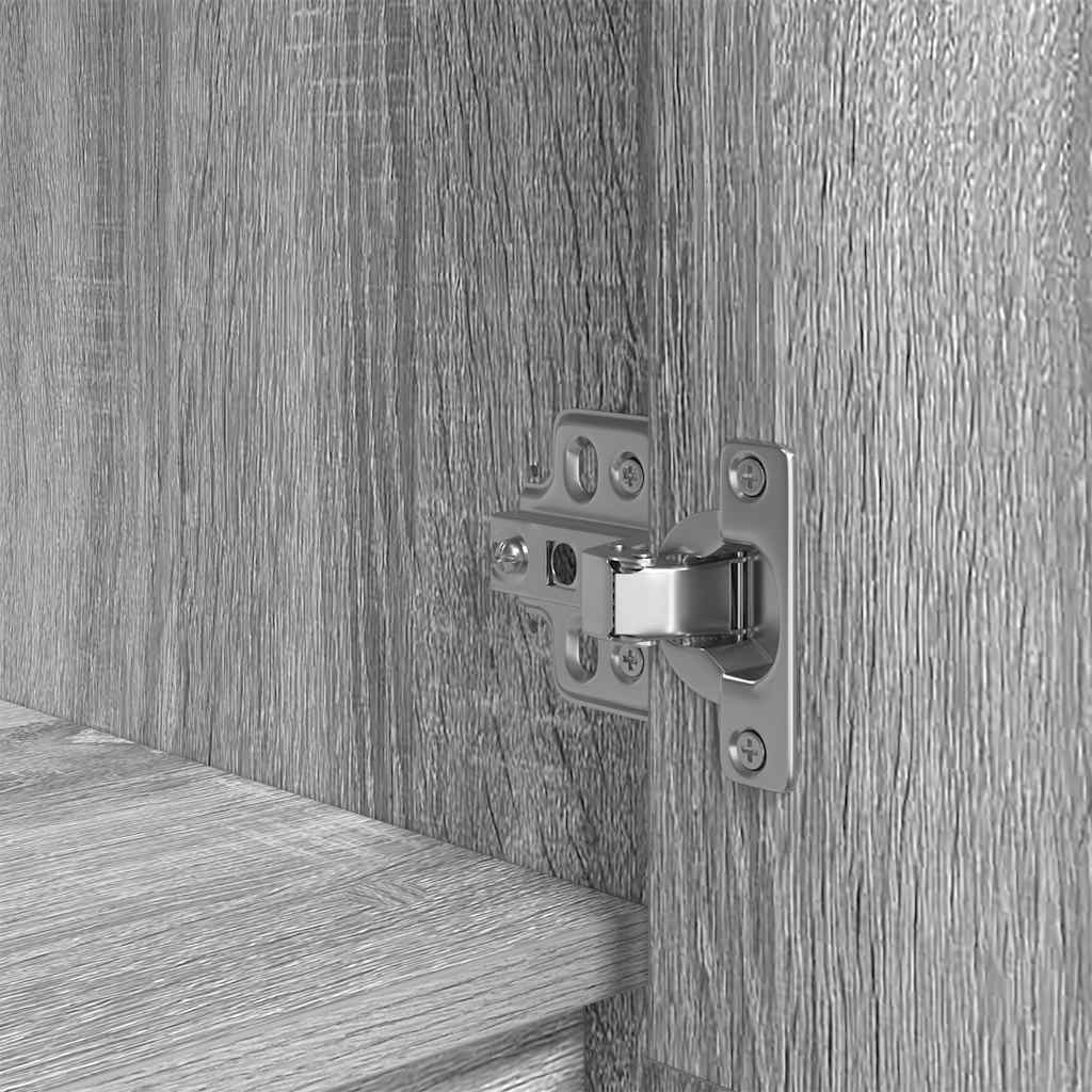 vidaXL Ντουλάπι με συρτάρι 55,5x34x119,5 εκ. Ξύλινο μηχανουργικό ξύλο