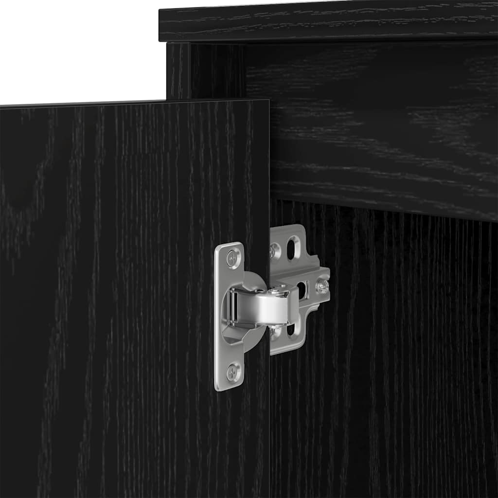 vidaXL Γραφείο Μαύρο Δρυς 120x42x76 εκ. από Επεξεργασμένο Ξύλο