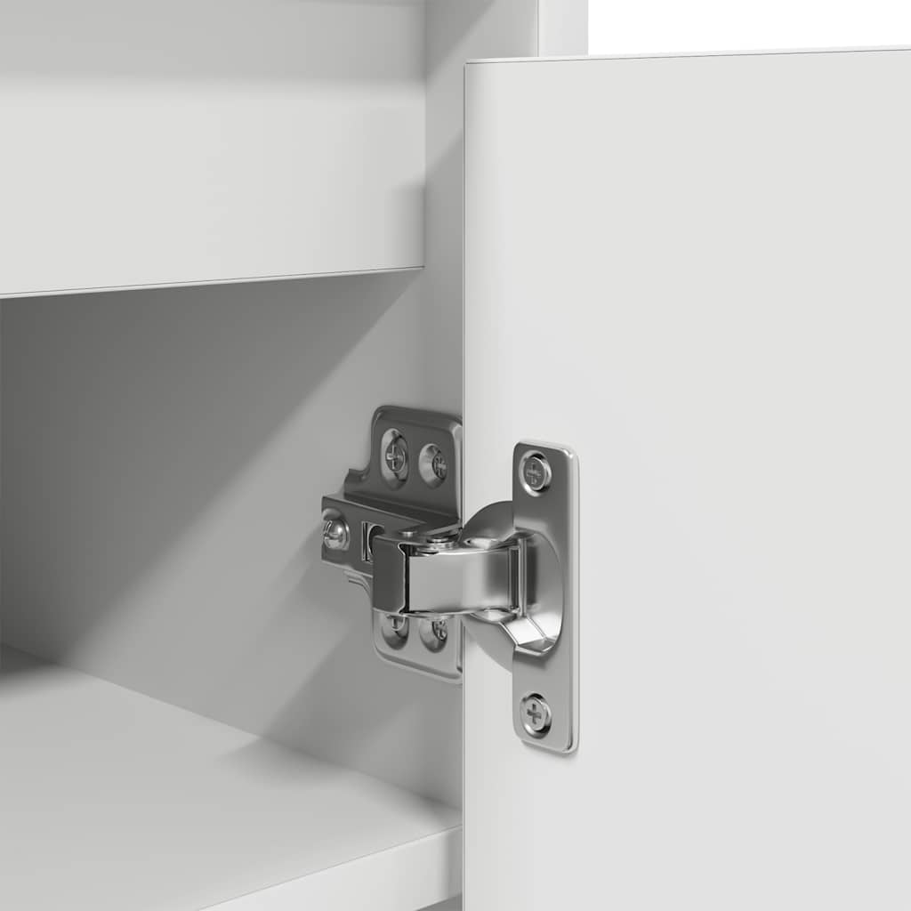 vidaXL Παπουτσοθήκη Λευκή 29,5x34x76 εκ. από Επεξεργασμένο Ξύλο