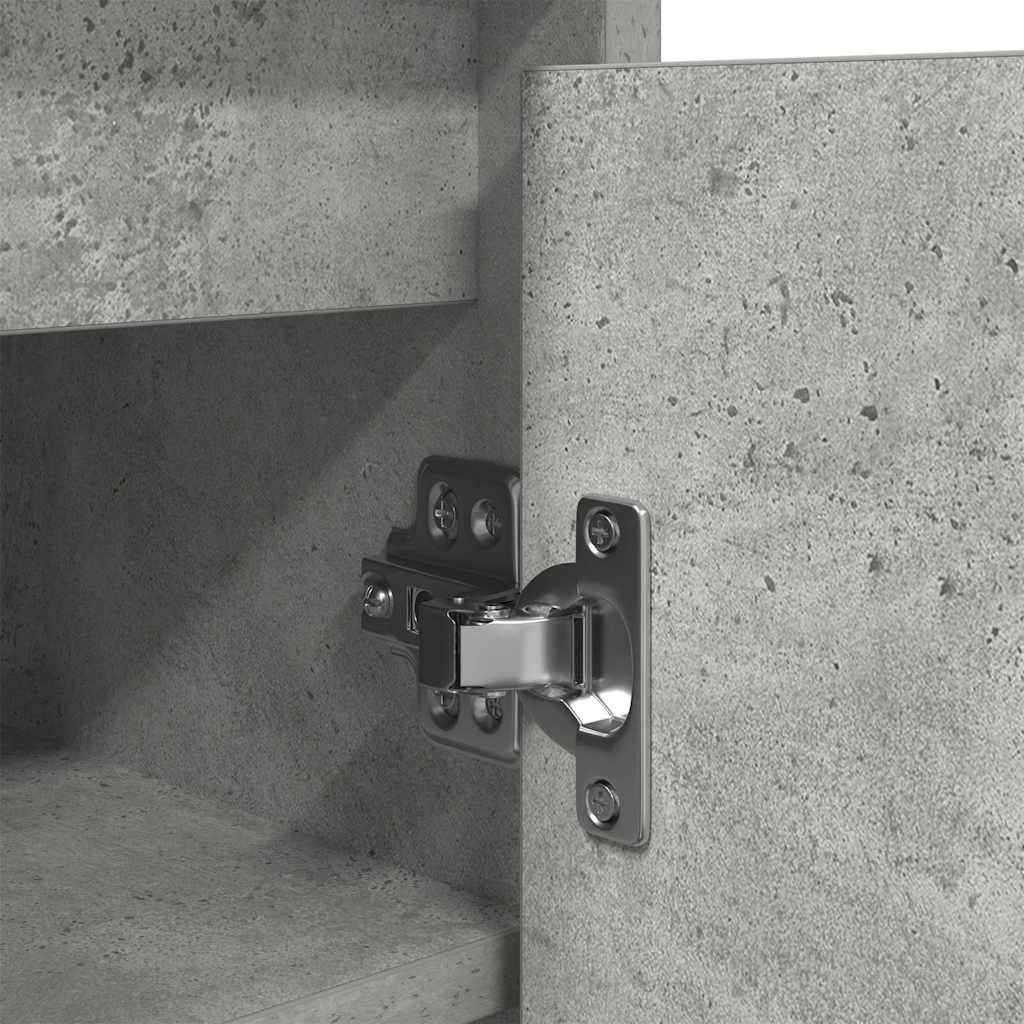 vidaXL Παπουτσοθήκη Γκρι Σκυροδέματος 29,5x34x76εκ. Επεξεργασμένο Ξύλο