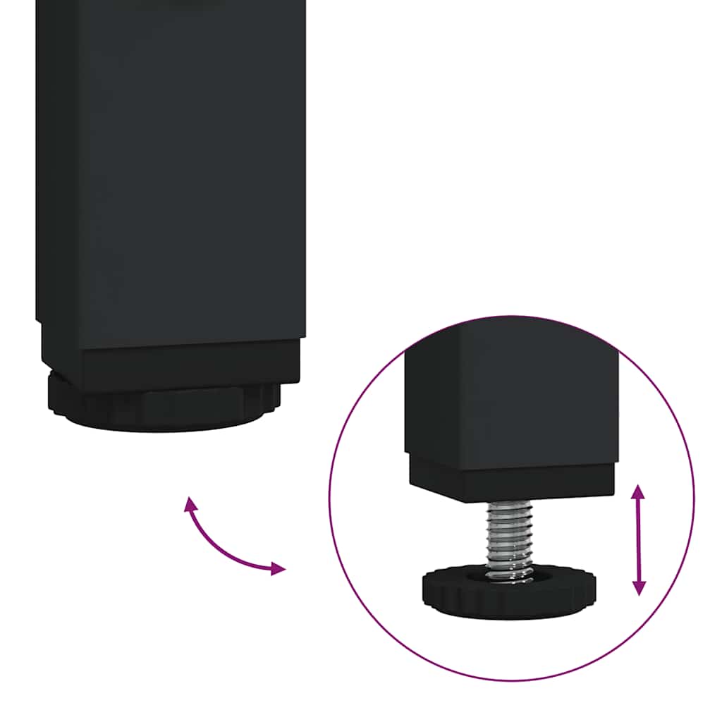 vidaXL ντουλάπι νιπτήρα με συρτάρια Μαύρη δρυς 90x34,5x60 εκ.