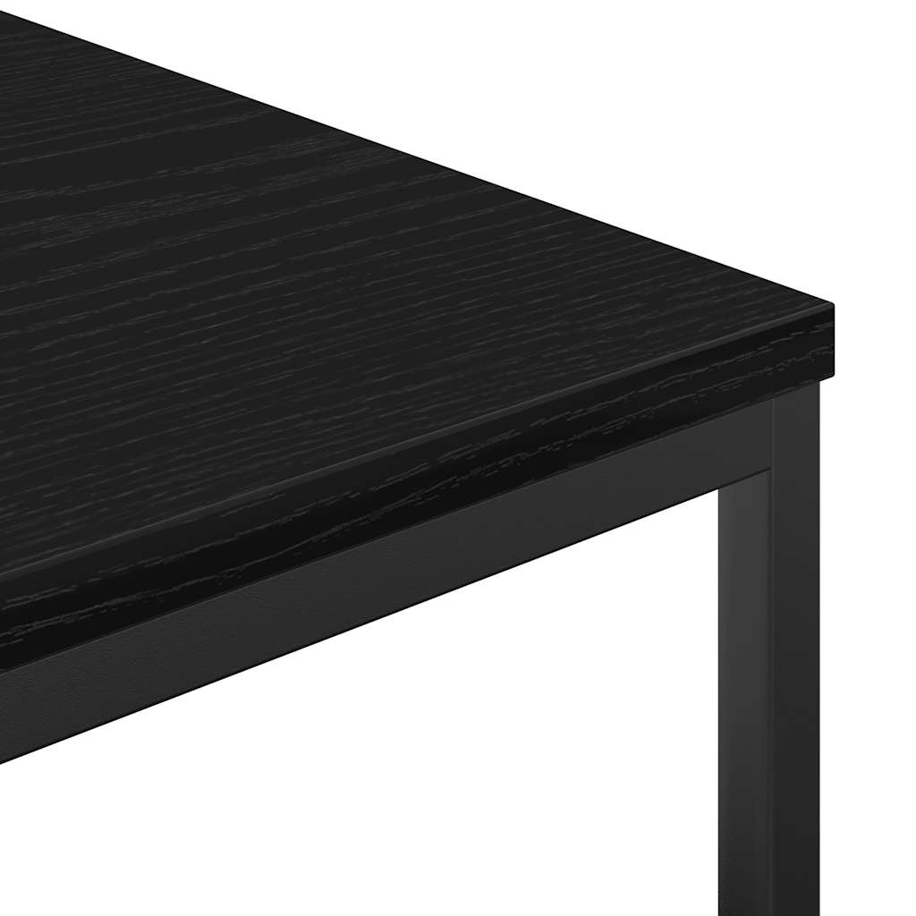 vidaXL Ντουλάπι μπάνιου με ράφια Μαύρη βελανιδιά 36x35x95 εκ.