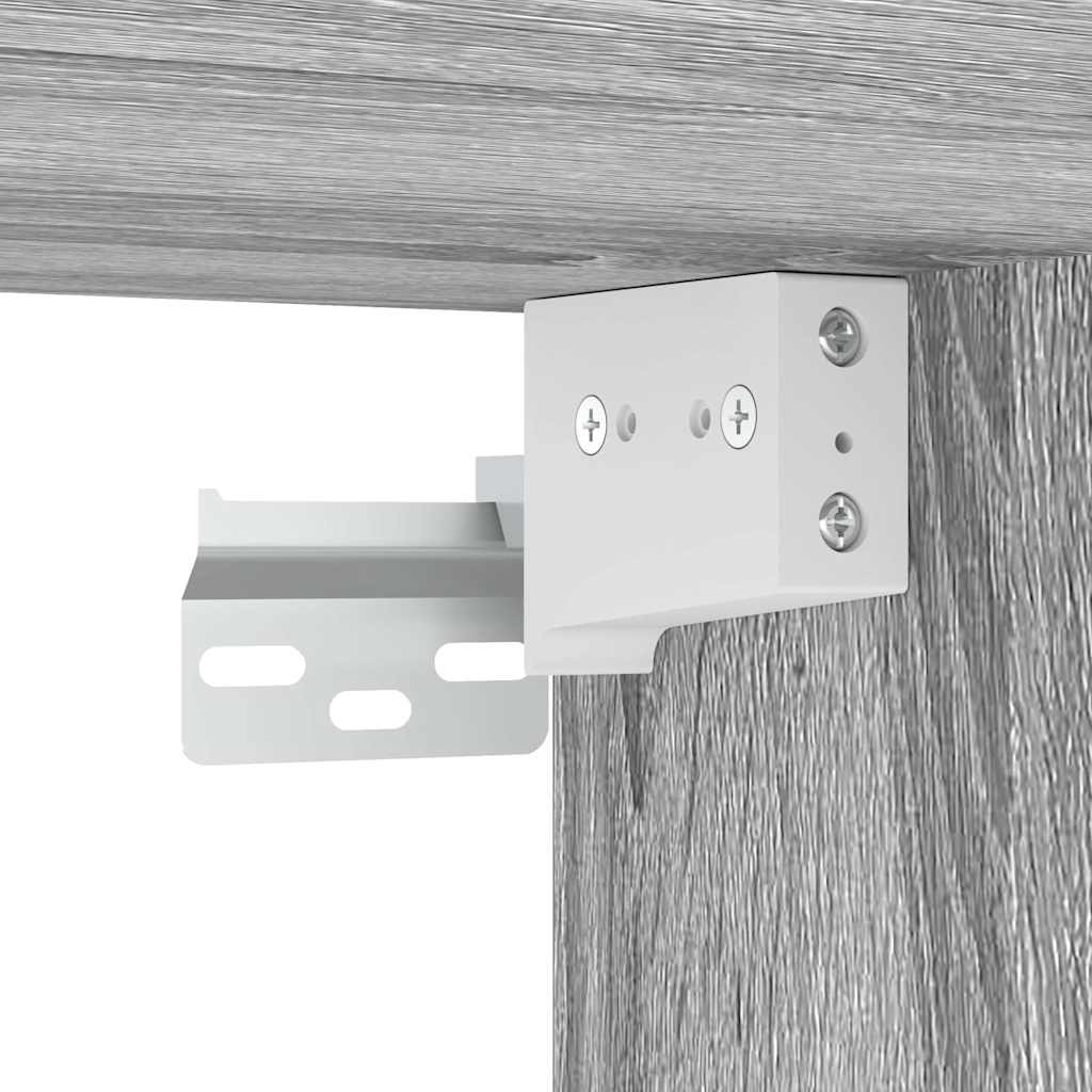 vidaXL ντουλάπια γκαράζ 2 τεμ. Γκρι Sonoma από Επεξεργασμένο Ξύλο