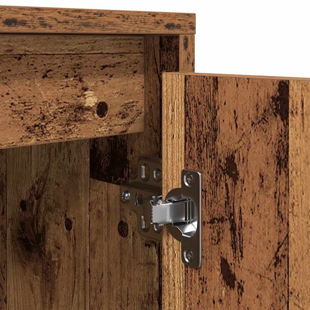 vidaXL Ντουλάπι τηλεόρασης με φώτα LED Παλιό ξύλο 160,5x41x50 εκ.