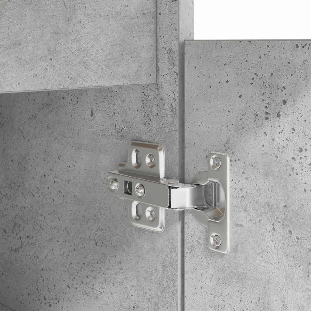 vidaXL Γραφείο Γκρι σκυροδέματος 140 x 49 x 76 εκ. Επεξεργασμένο ξύλο