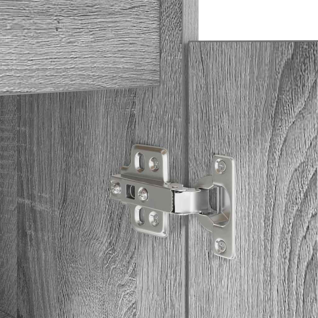 vidaXL Γραφείο Γκρι sonoma 140 x 49 x 76 εκ. Επεξεργασμένο ξύλο