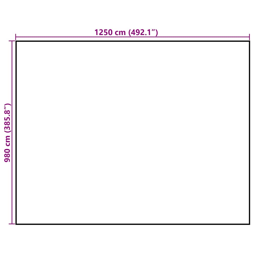 vidaXL Τάπητας 9,8x12,5 m 140 g/m² Πολυπροπυλένιο