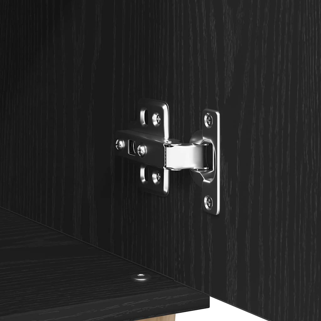 vidaXL Πλαϊνό γραφείο Μαύρο 60 x 35 x 70 cm Επεξεργασμένο ξύλο