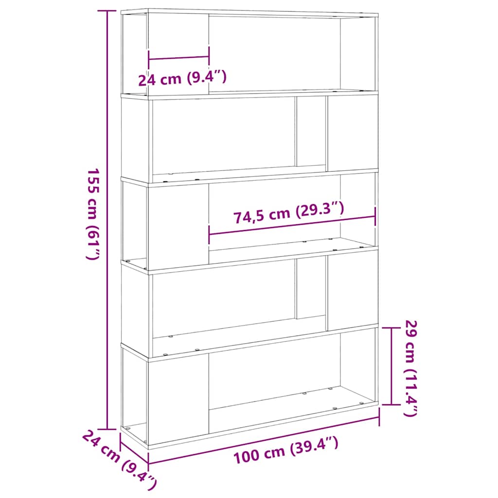 vidaXL Σετ επίπλου τηλεόρασης 100 x 24 x 155 cm Μαύρη Οξυά