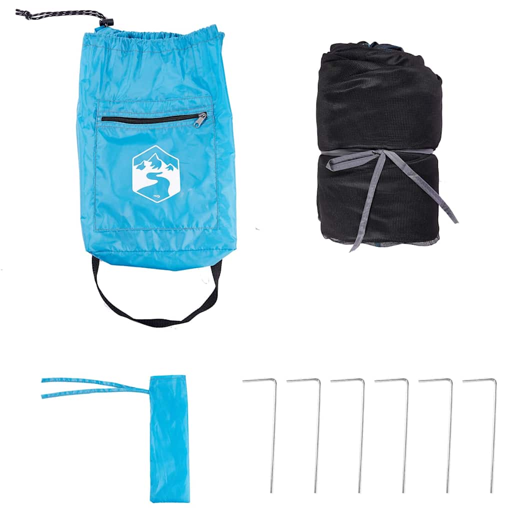 vidaXL Σκηνή με στέγη Άλλο με αέρα αέρα Ρυθμιζόμενος Μπλε και Μαύρο 303 x 303 εκ.