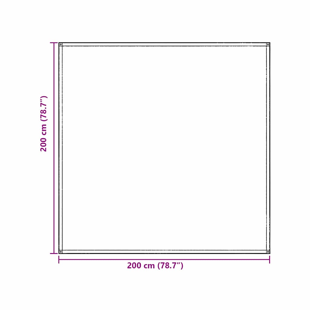 vidaXL Χαλκάκι Σκηνής Μπλε και Γκρι 200 x 200 cm Πολυαιθυλένιο