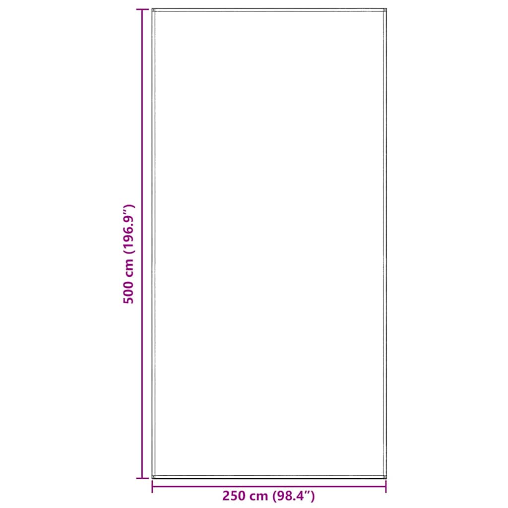 vidaXL Χαλκάκι Σκηνής Μπλε και Γκρι 500 x 250 cm Πολυαιθυλένιο