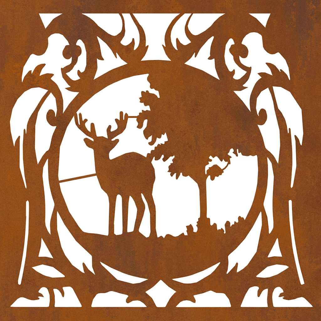 Ράφι για καυσόξυλα vidaXL 40x40x40 cm Ατσάλι σκληρυθέν στον αέρα