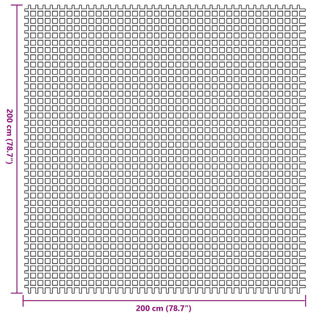 vidaXL Χαλκάκι Σκηνής Ανθρακί 200 x 200 cm Πολυεστέρας