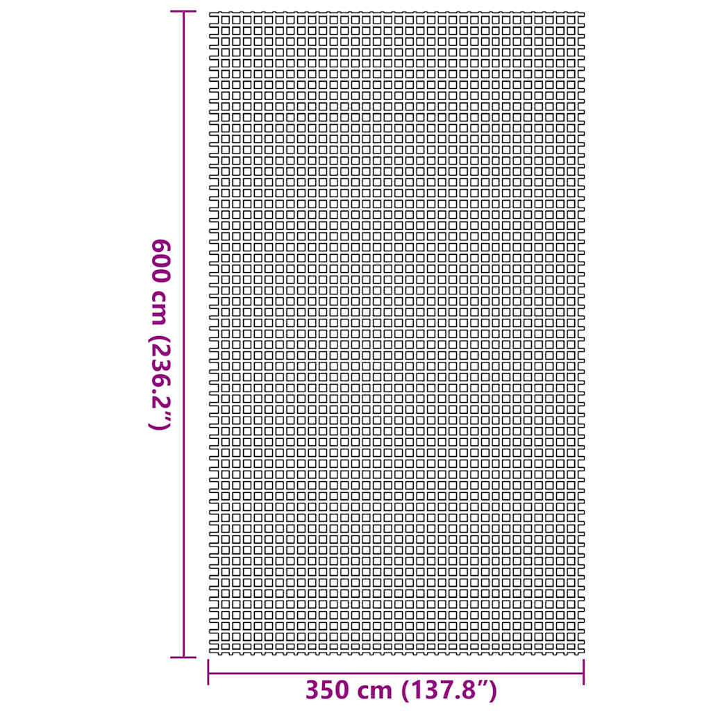 vidaXL Χαλκάκι Σκηνής Πράσινο 600 x 350 εκ Πολυεστέρας