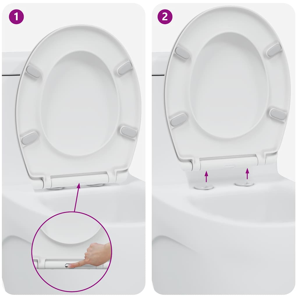 vidaXL Λεκάνη Λευκό 44,8 x 37,3 x 4,2 εκ Δυροπλάστ
