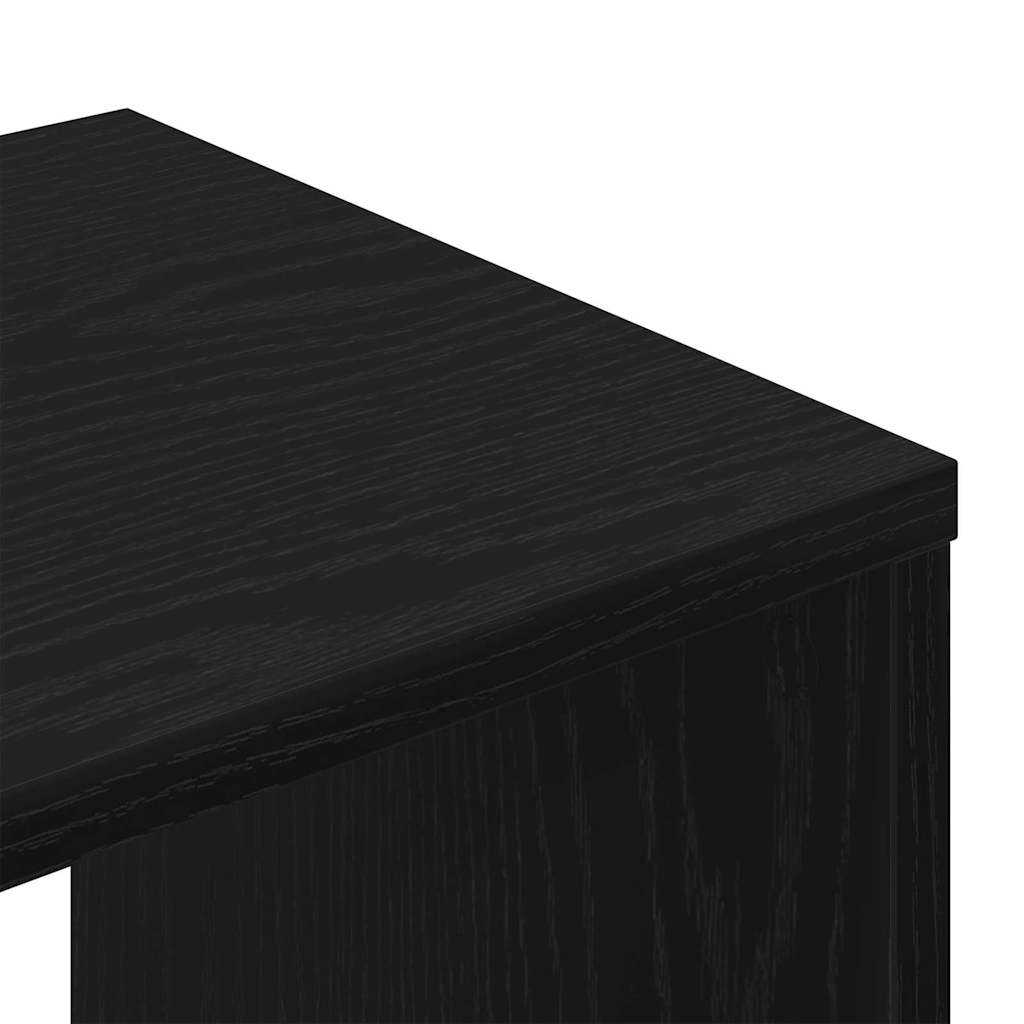 vidaXL Σετ επίπλου τηλεόρασης 8 pcs Μαύρη Οξυά Επεξεργασμένο ξύλο