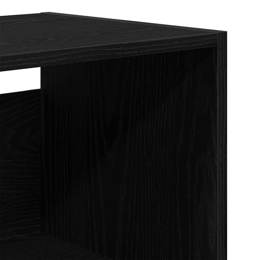 vidaXL Highboard Μαύρη Οξυά 69,5 x 34 x 180 εκ. Επεξεργασμένο Ξύλο