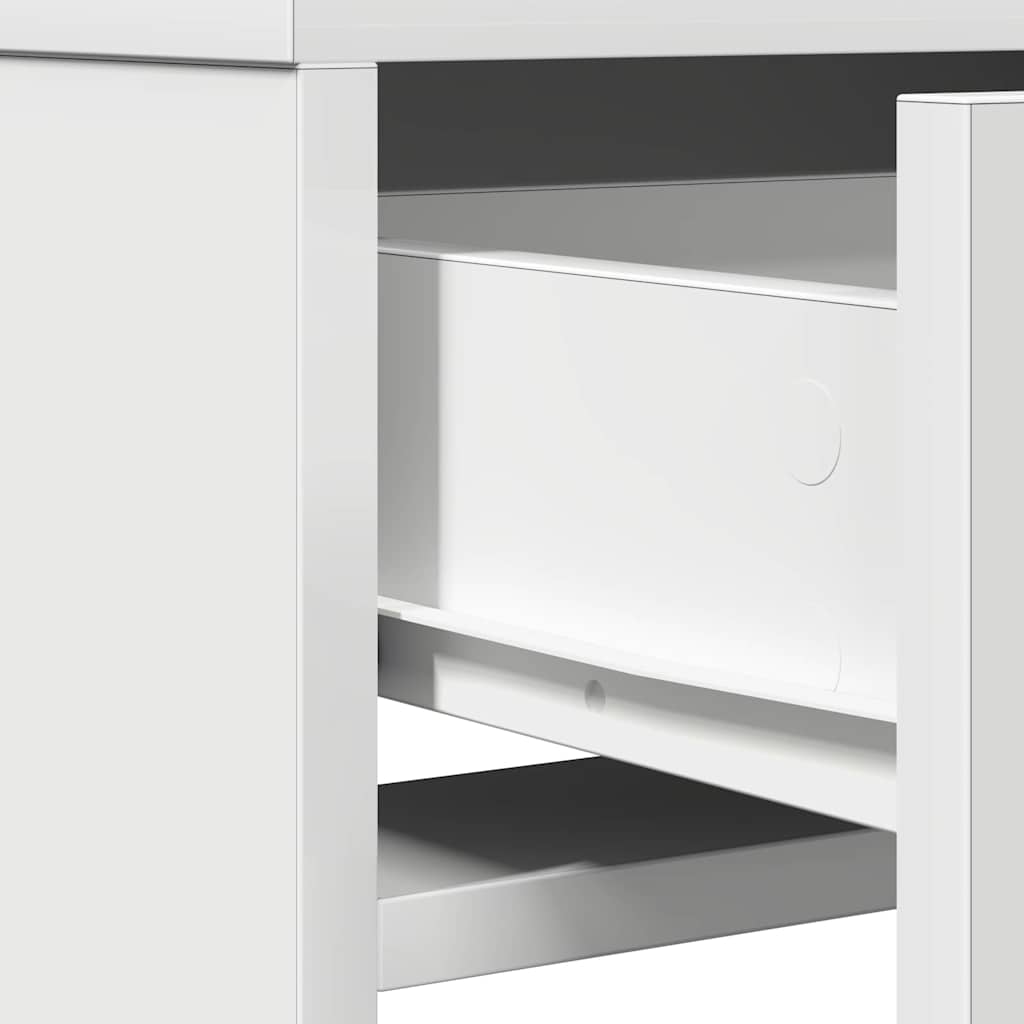 vidaXL Τραπέζι περιποίησης Λευκό 50 x 41 x 140 εκ. Επεξεργασμένο Ξύλο