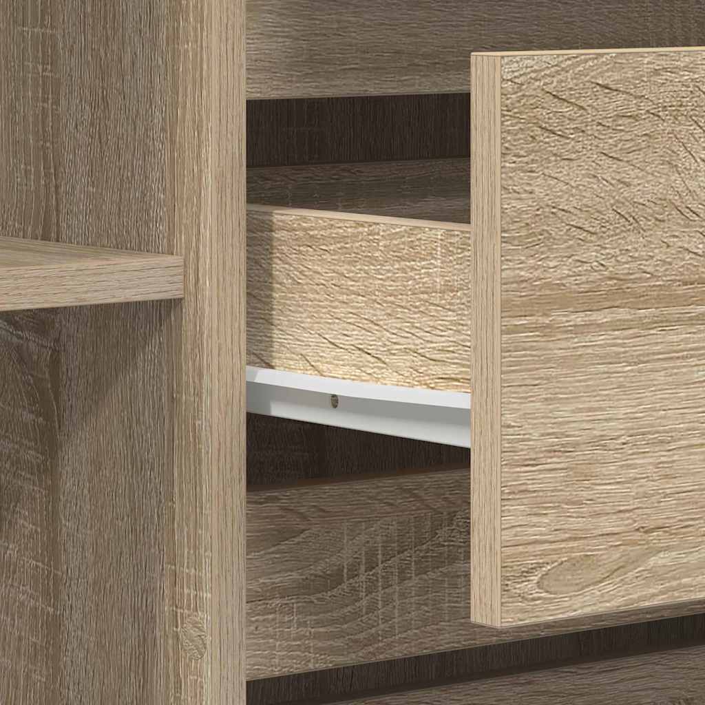 vidaXL Πλαϊνό γραφείο Δρύς Sonoma 120 x 41 x 75 εκ. Επεξεργασμένο ξύλο