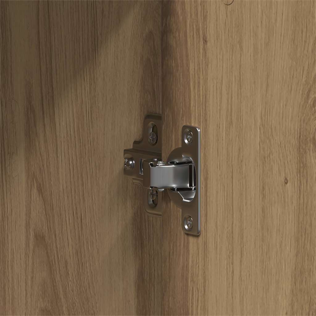 vidaXL Σετ Επίπλων Μπάνιου με αποθήκευση 4 pcs Καφέ 33 x 33 x 185.5 εκ