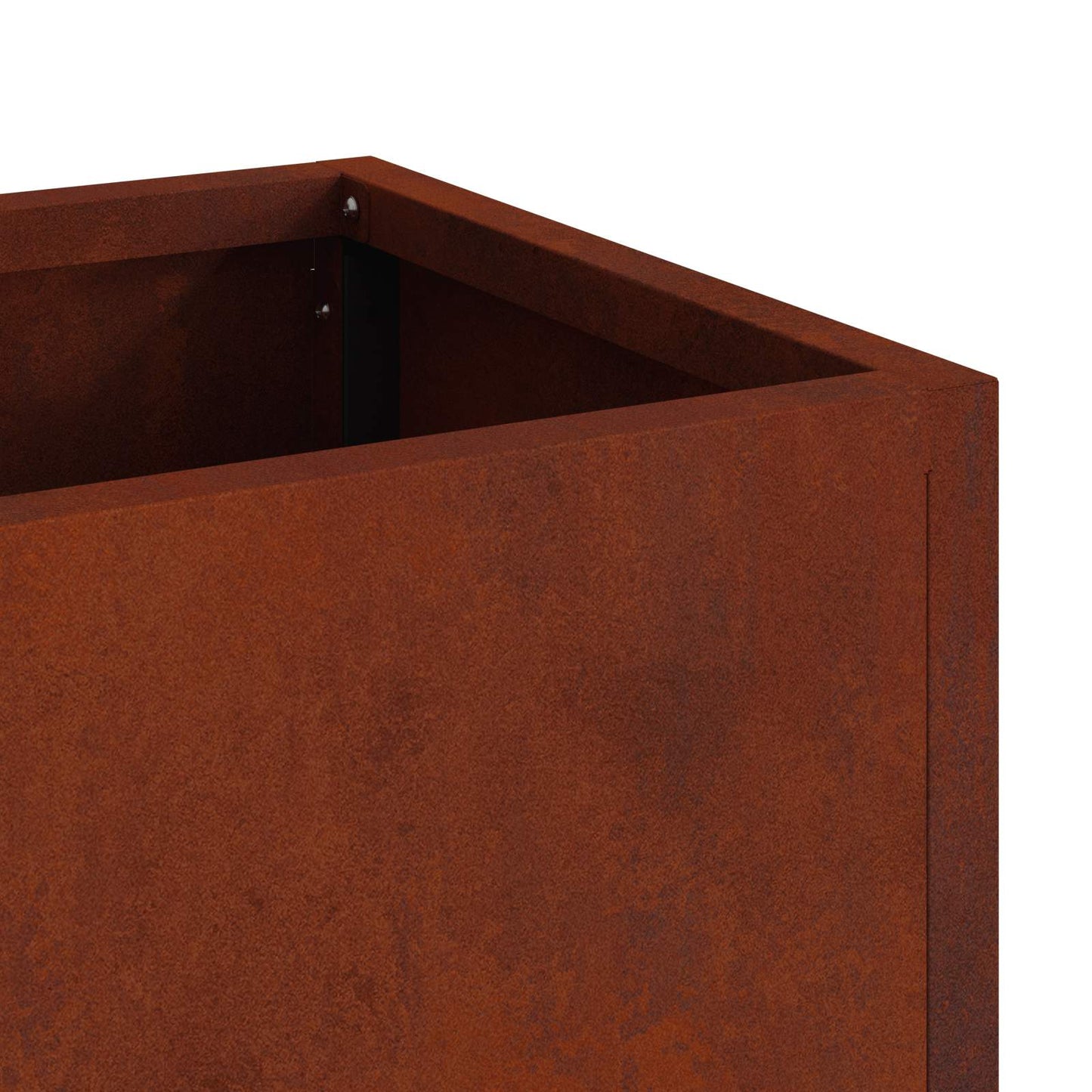 vidaXL Υψωμένη Γλάστρα Κήπου Σκ rusty 100 x 26 x 82 εκ