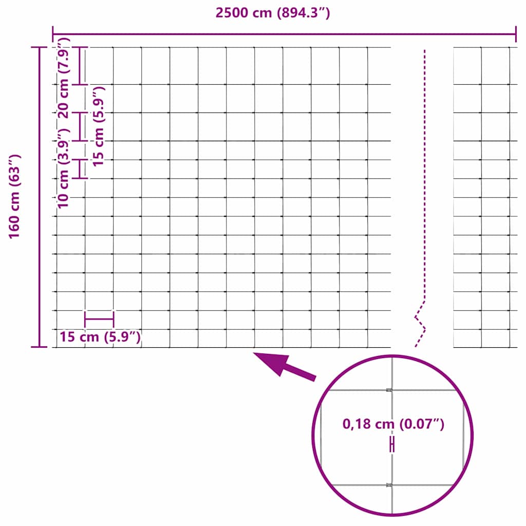vidaXL Περίφραξη αγρού Ασημί 25 x 1,6 μ Γαλβανισμένος χάλυβας