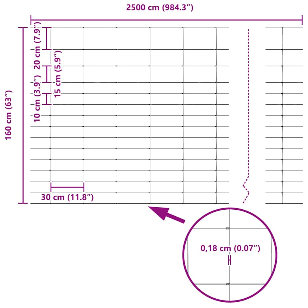 vidaXL Περίφραξη αγρού Ασημί 25 x 1,6 μ Γαλβανισμένος χάλυβας